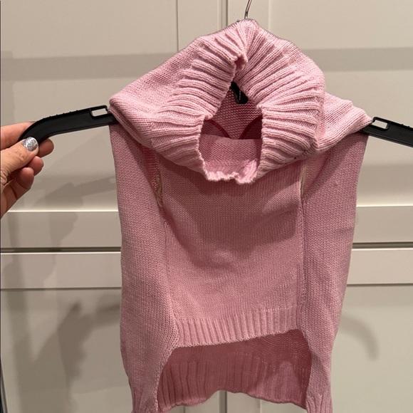 Vibrant Pink Knit dog Sweater - Picture 3 of 5